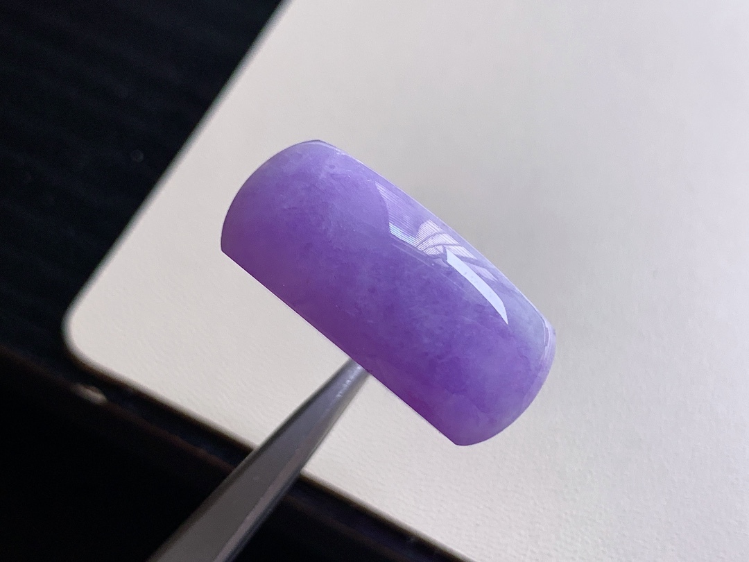 72331 翡翠高冰濃紫馬鞍戒指 (港圈 17號)