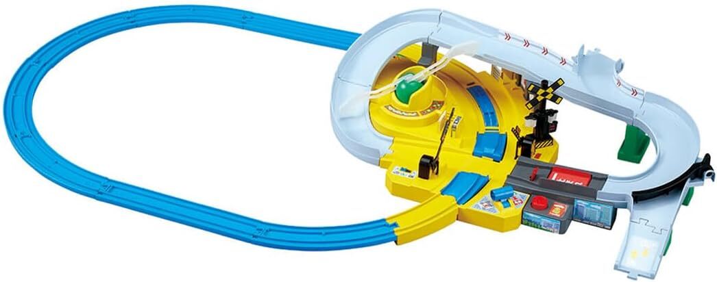 《 TAKARA TOMY 》 PLARAIL 新平交道迴轉車道組(Tomica 聯動場景)