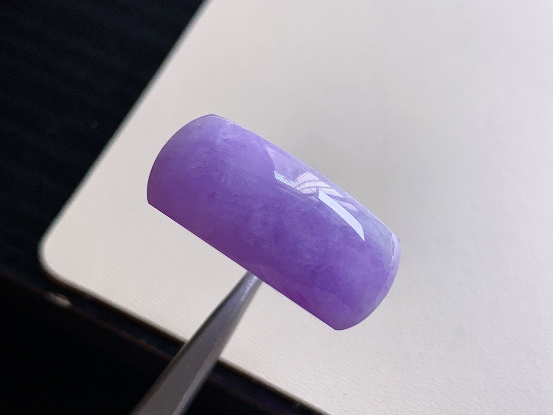 翡翠高冰濃紫馬鞍戒指 (港圈 17號),天然翡翠A玉, 緬甸玉, Jade, Jadeite