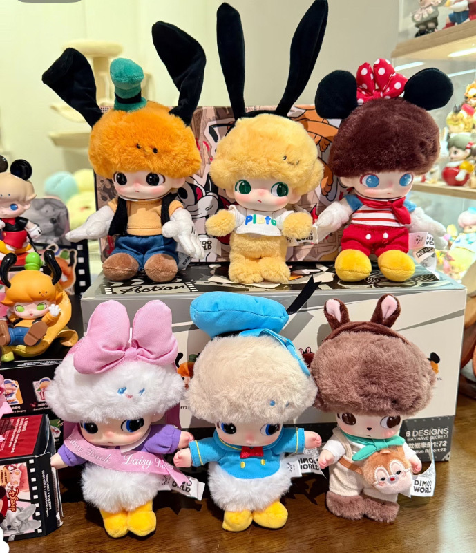 POPMART 泡泡瑪特 DIMOO WORLD X 迪士尼系列搪膠毛絨掛件盲盒