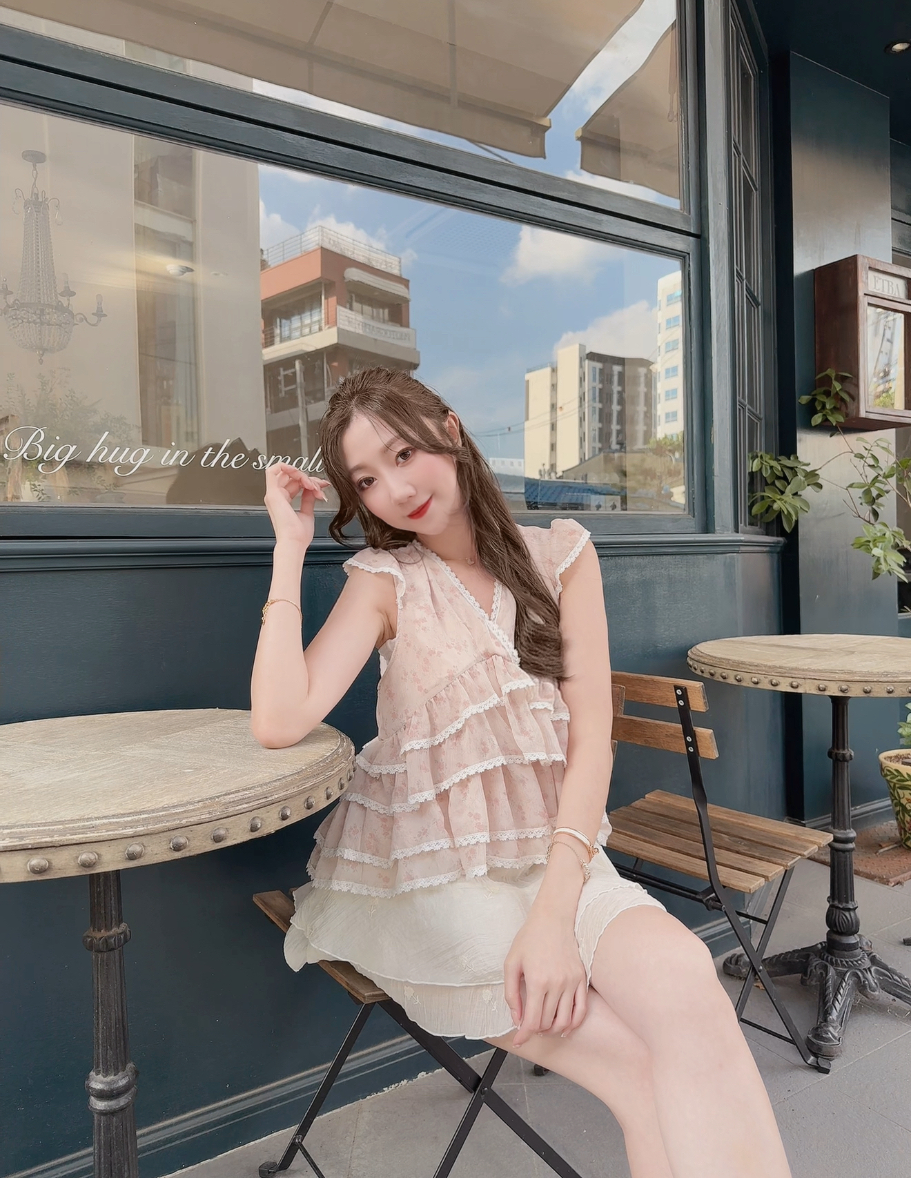 *BJ2 MADE SERIES* THE ROSY BUTTERFLY CHIFFON CUP CAKE TOP KR 0902