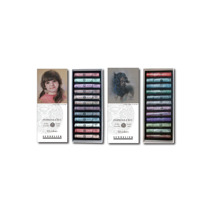 法國 SENNELIER 申內利爾 × 張玉莉LEA 手工軟性粉彩聯名款 12色 艾拉/胖奇