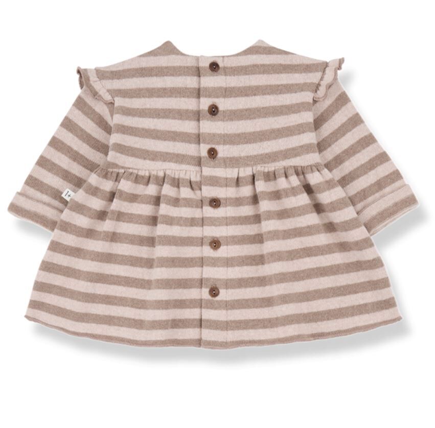 1+ in the family 甜蜜條紋洋裝 THEA nude