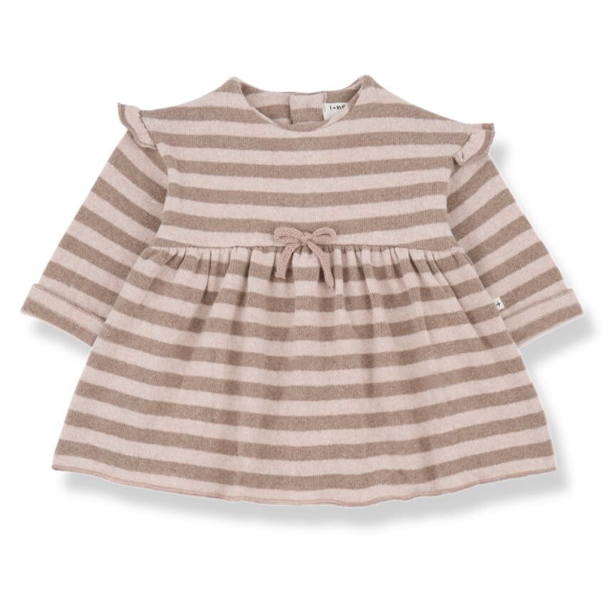 1+ in the family 甜蜜條紋洋裝 THEA nude