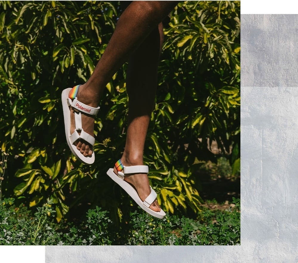 TEVA 涼鞋 ORIGINAL X POLAROID 灰色 彩虹 拍立得 聯名款 男 TV1125392GREY