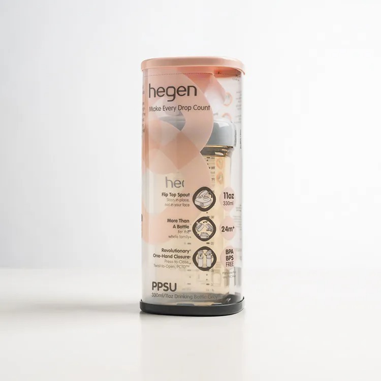 hegen PCTO™ 金色奇蹟PPSU多功能方圓型寬口水瓶2.0 330ml(4色可選)