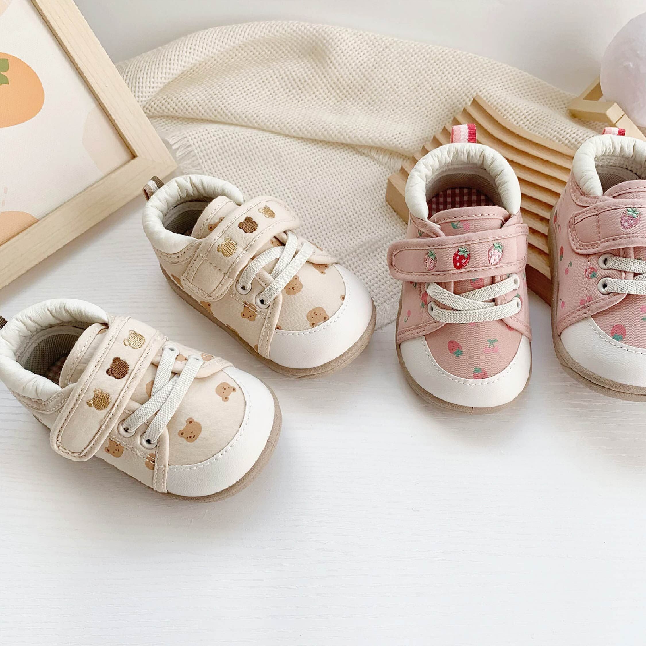 【JA4114】草莓熊學步鞋＊二色