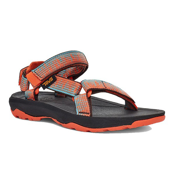 TEVA 童鞋 HURRICANE XLT2 黑橘 機能 涼鞋 中童 TV1019390CACB