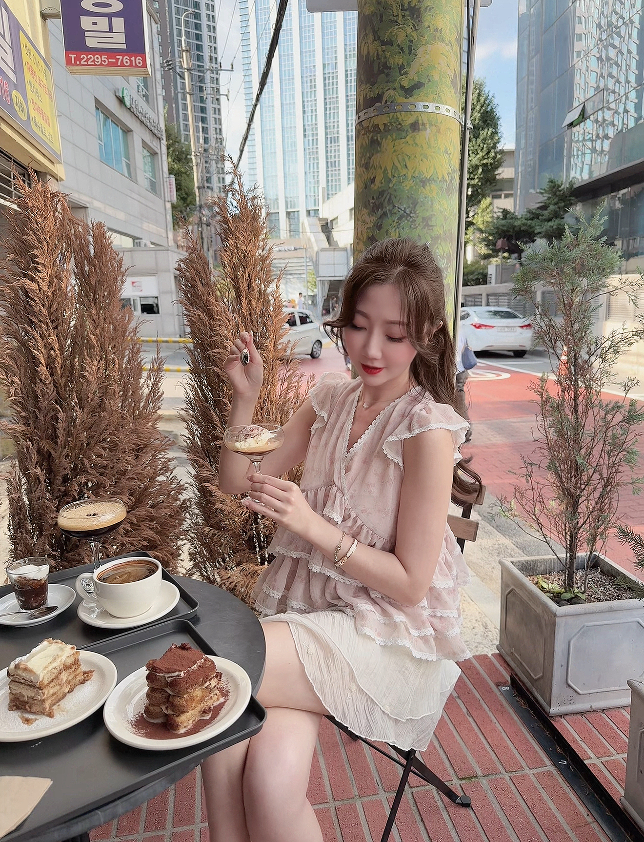 *BJ2 MADE SERIES* THE ROSY BUTTERFLY CHIFFON CUP CAKE TOP KR 0902