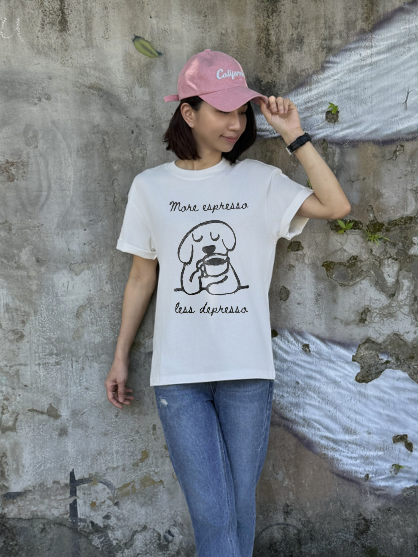 早晨儀式感狗狗棉T