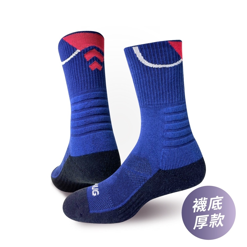 sNug | 幾何圈精品運動襪（藏青）