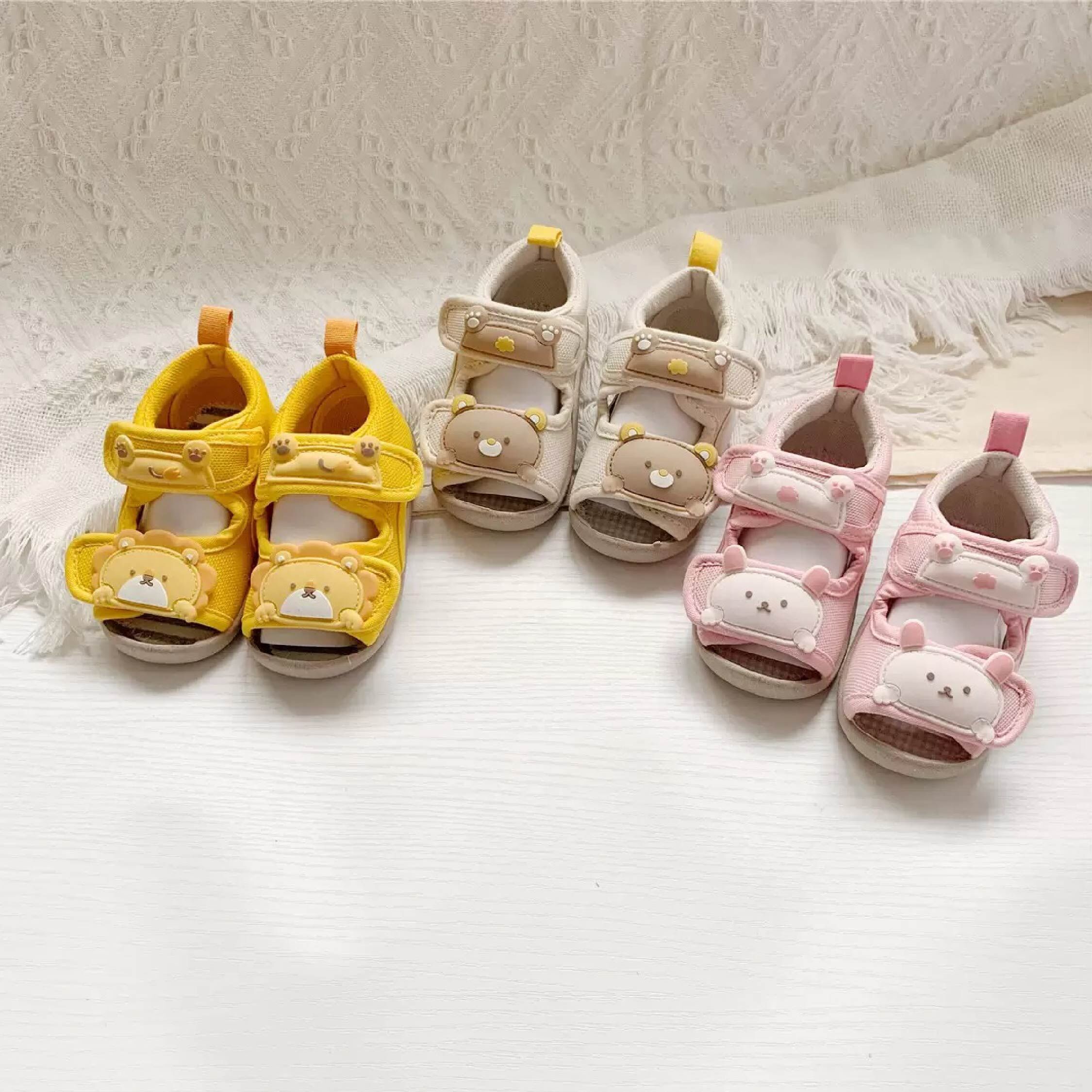 【JA4111】立體動物涼鞋/學步鞋＊三色