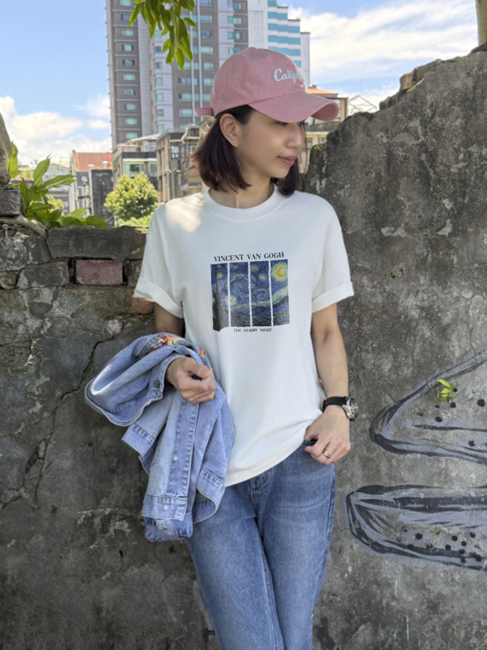 溫柔藍色調☆與梵谷有約的個性潮T