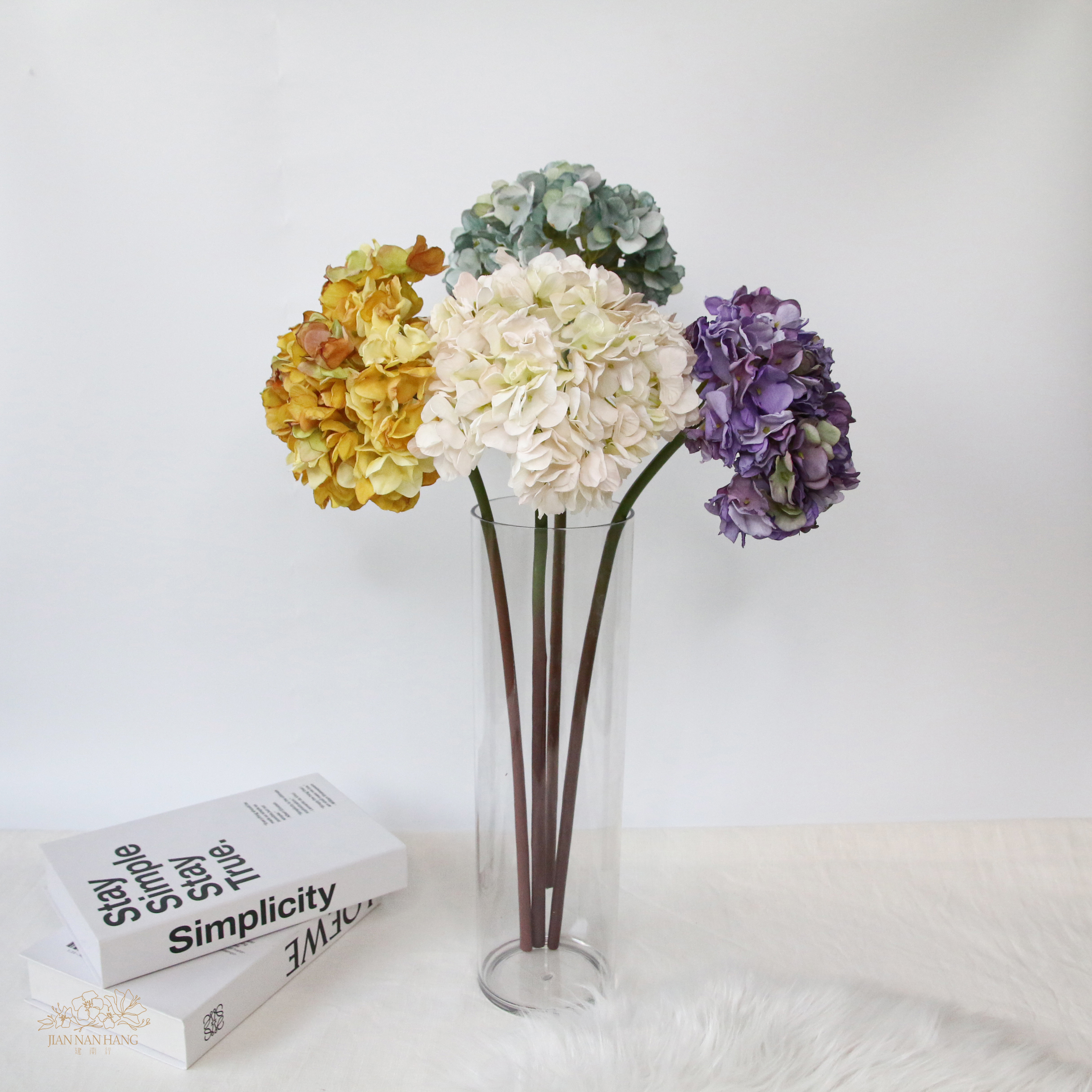 人造花 復古美式繡球  4色