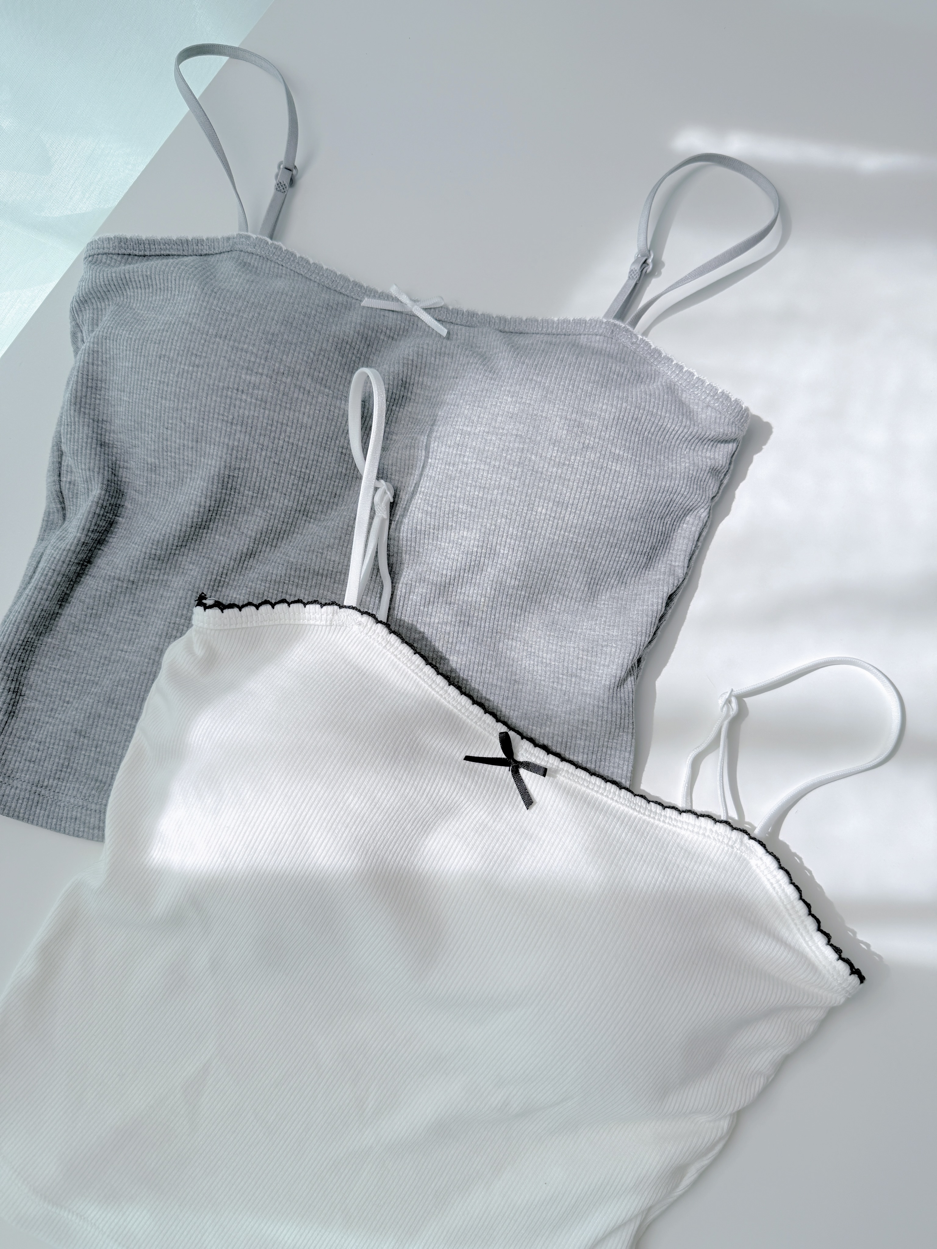 THE CROCHET LINER RIBBON BRA TOP KR 0902