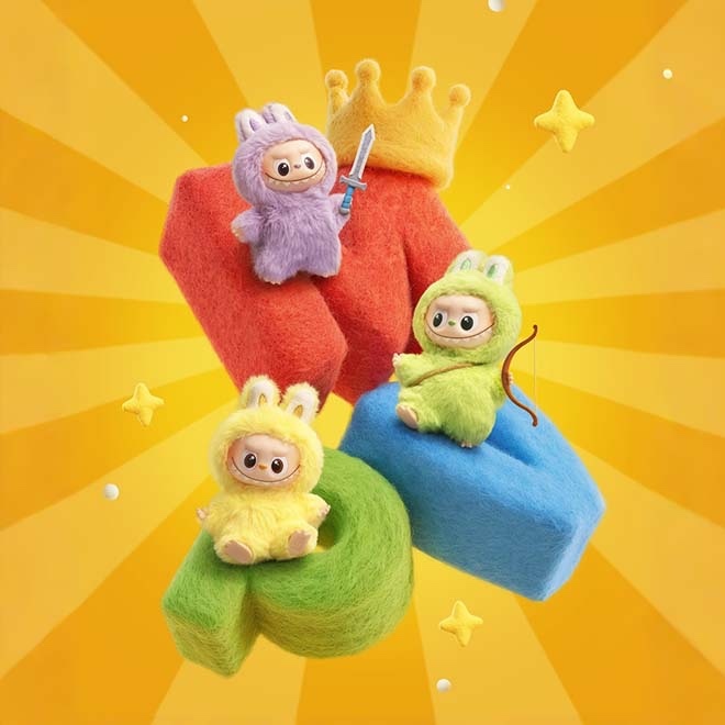 Labubu 4.0 Pin for Love Series - 搪膠毛絨‌掛件盲盒