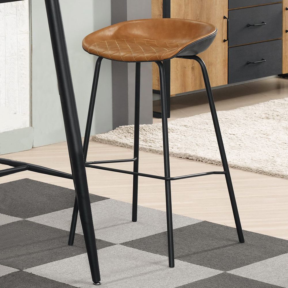 德碼工業風皮革吧台椅/吧檯椅/高腳椅