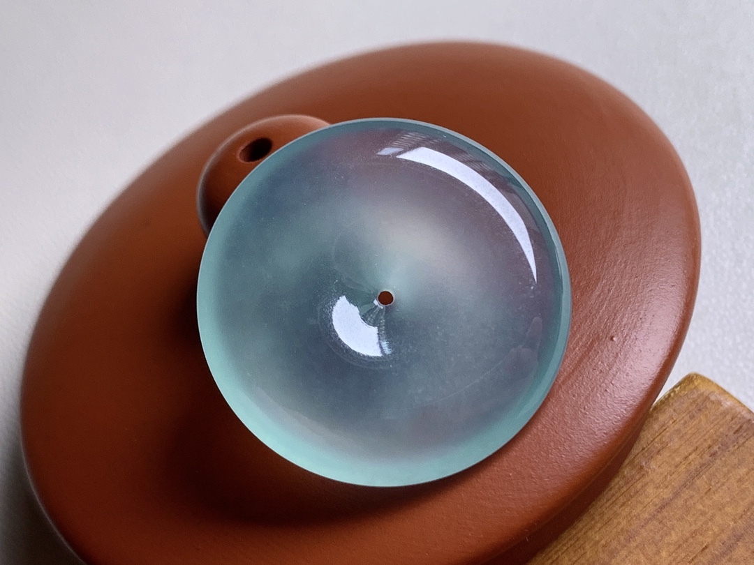 723347 翡翠玻璃種晴水懷古 (25mm直徑)