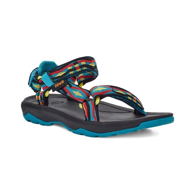 TEVA 童鞋 HURRICANE XLT2 彩幾何 黑 機能 涼鞋 中童 TV1019390CTRM