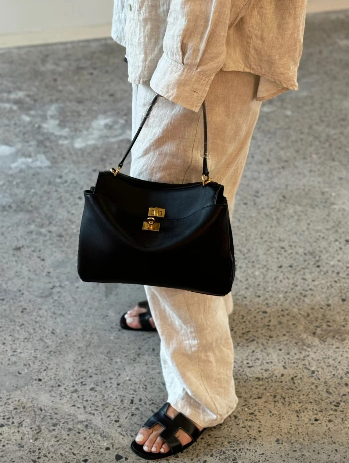 BALENCIAGA 巴黎世家 Mini Rodeo 迷你 黑色金扣 手袋