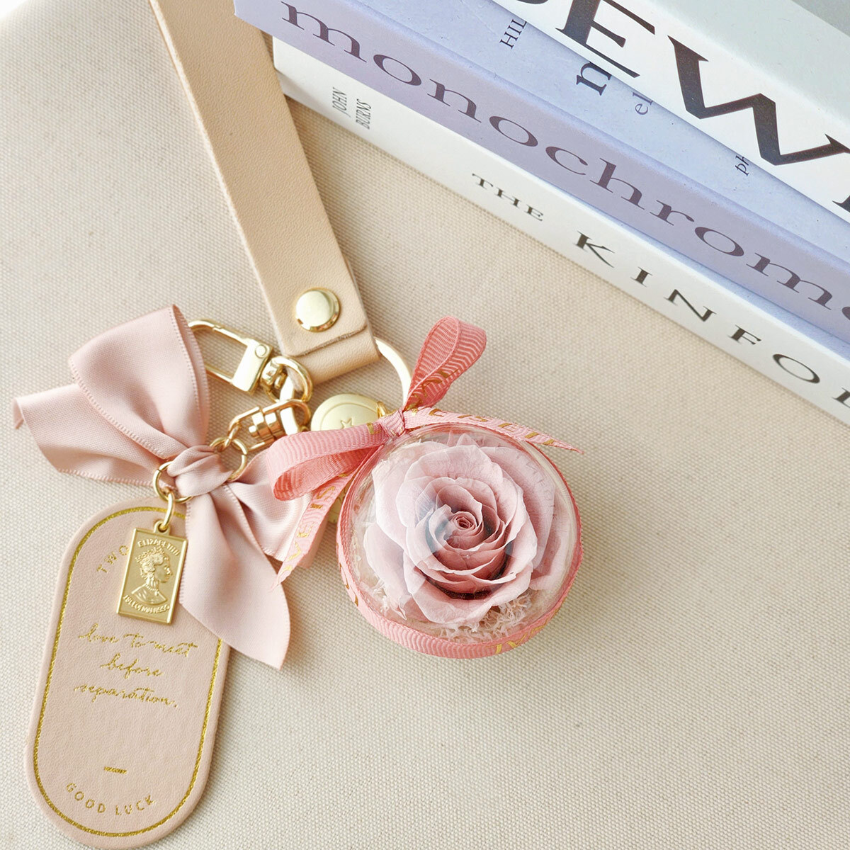 F08｜永生玫瑰鑰匙圈