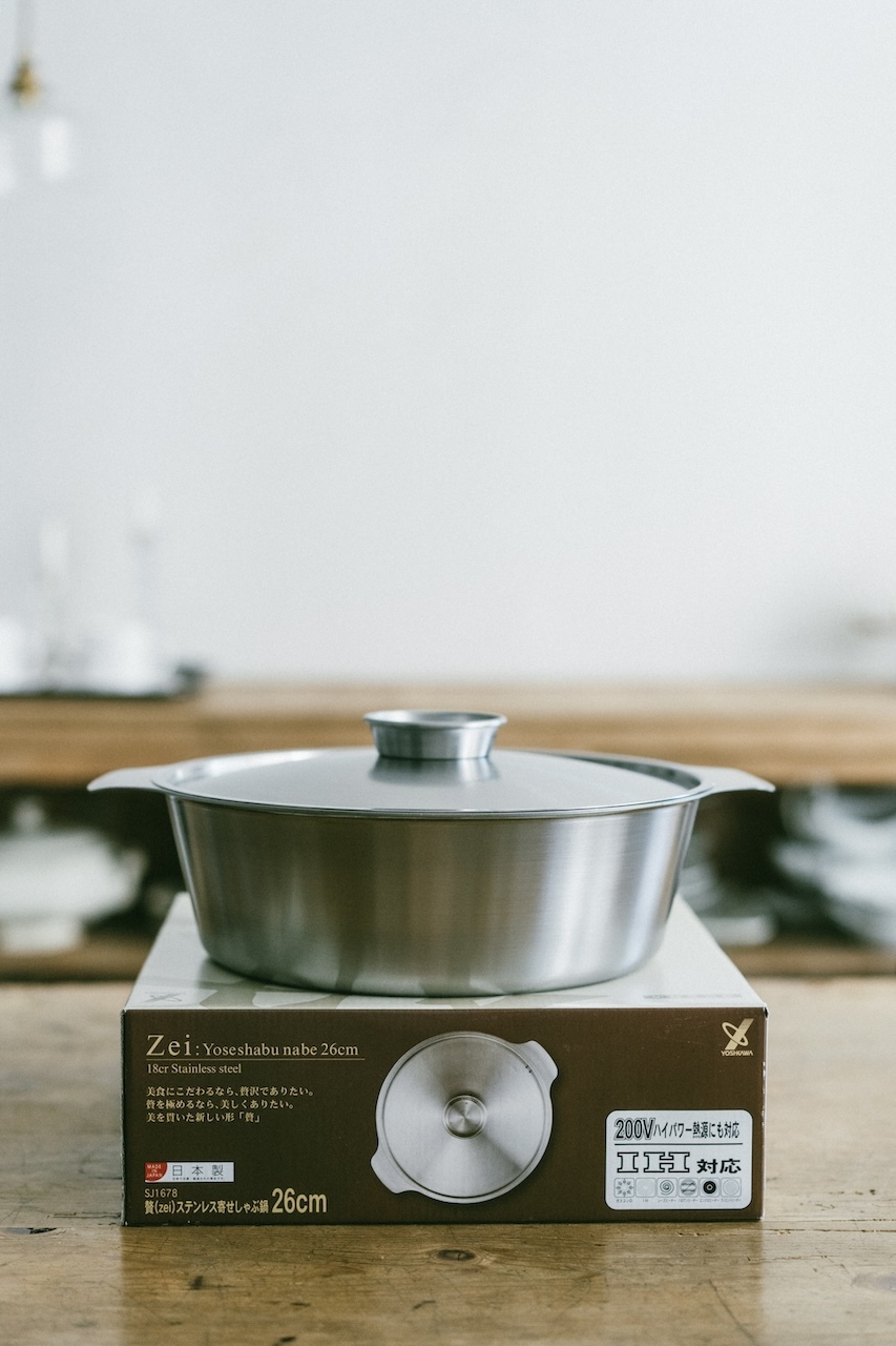 吉川金屬YOSHIKAWA日本製寬口霧面不鏽鋼涮涮鍋