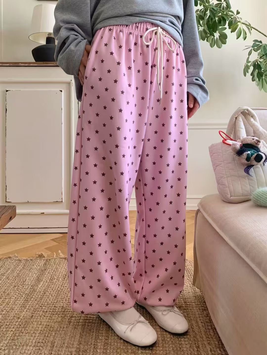 星星可愛休閒長褲