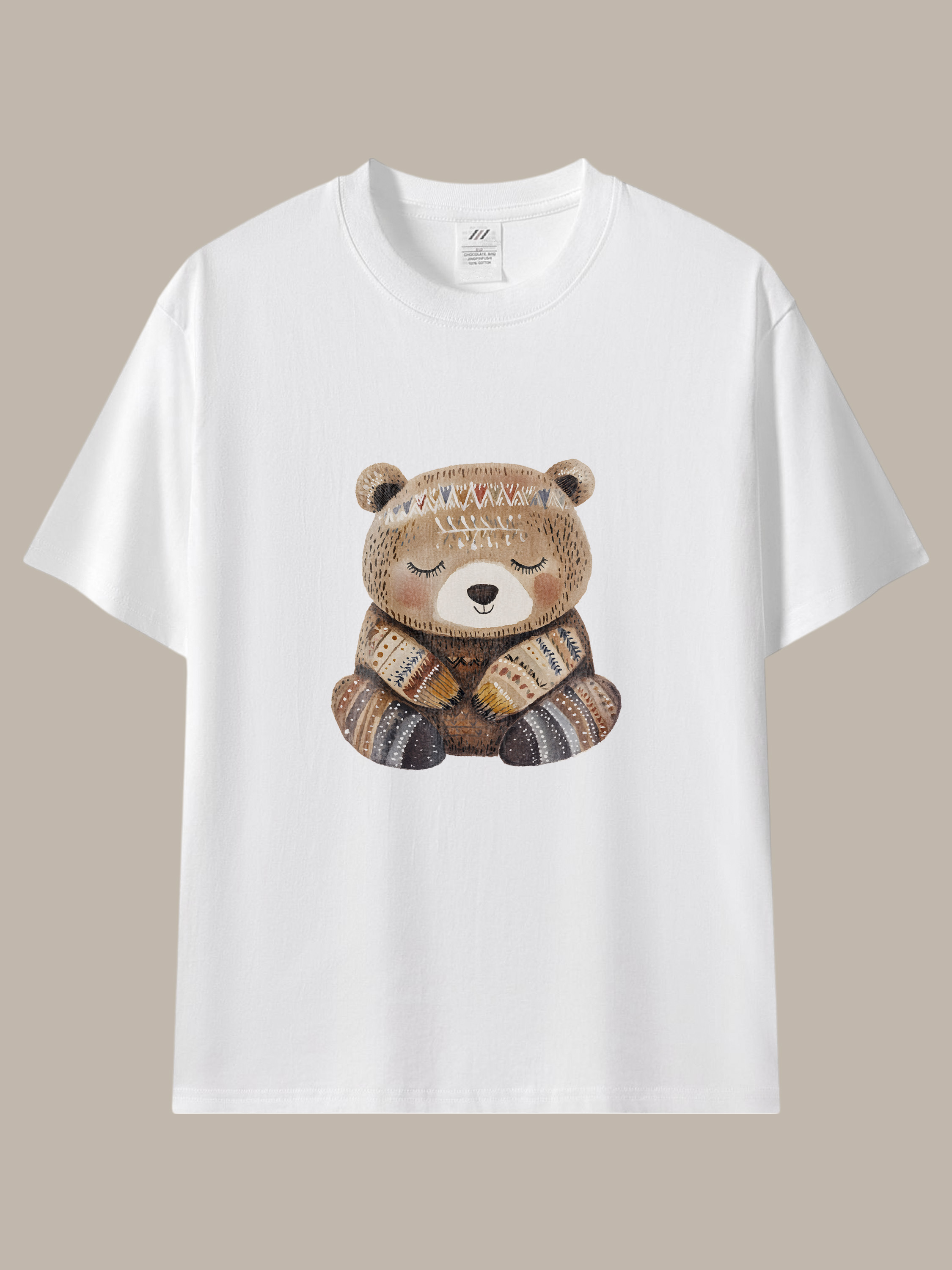療癒感滿分★可愛小熊插畫棉T