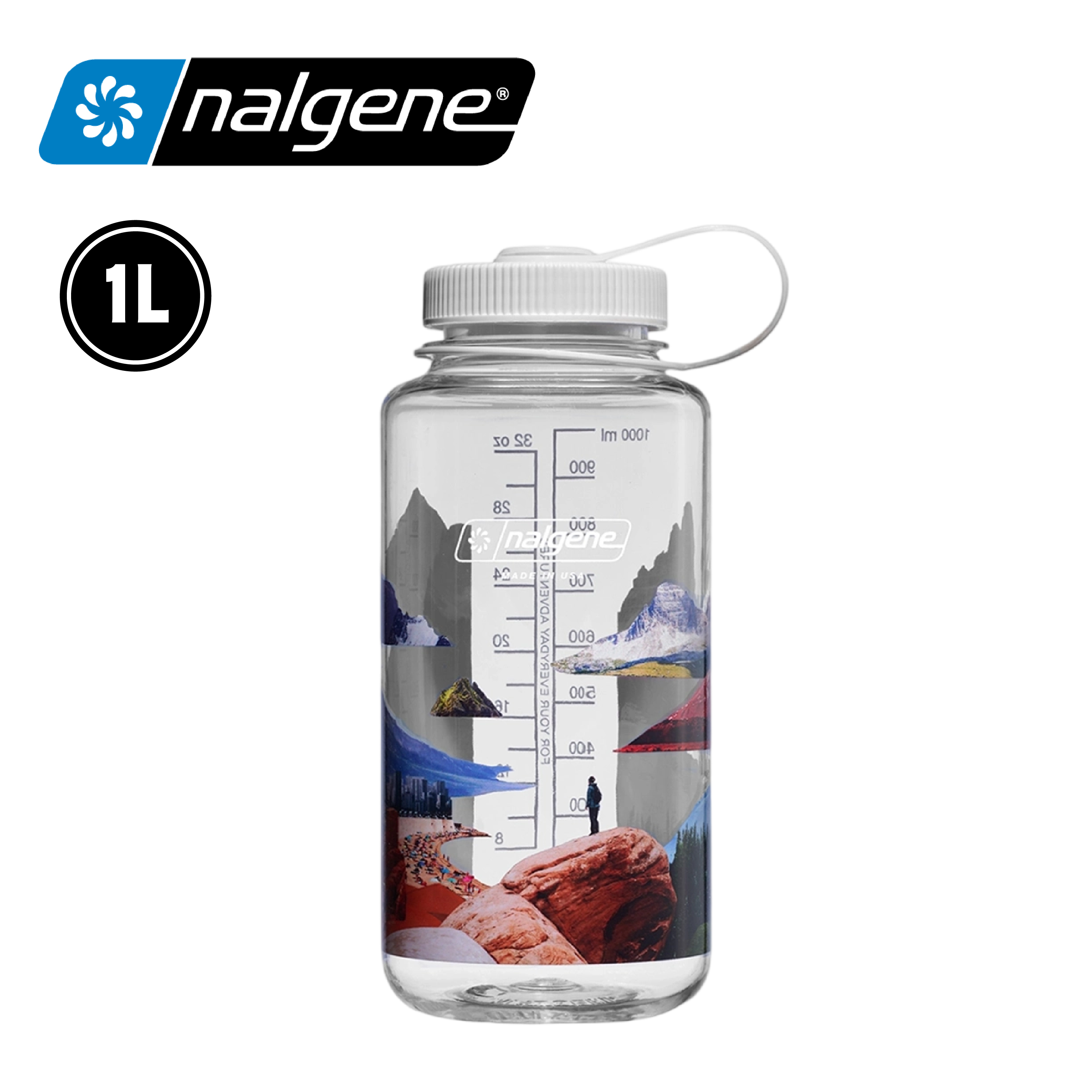 NALGENE 美國 彩色寬嘴壺 1L (2色) 52N682024