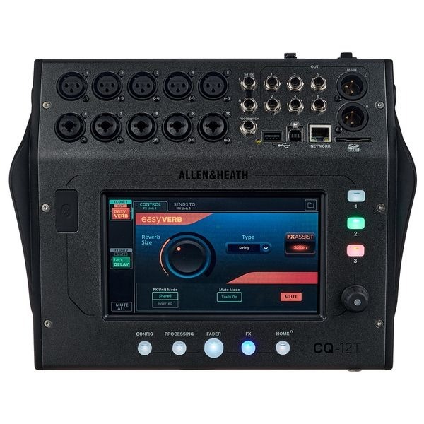 Allen-Heath CQ-12T 12 通道緊湊型藍牙數碼混音器附 7 吋觸控螢幕