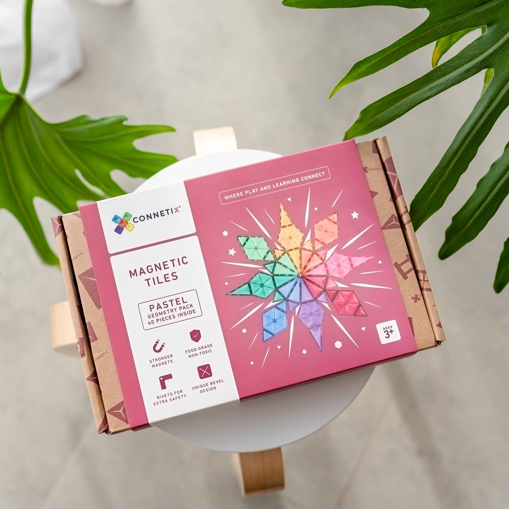 Connetix 磁樂®- 40片 粉彩幾何圖形組