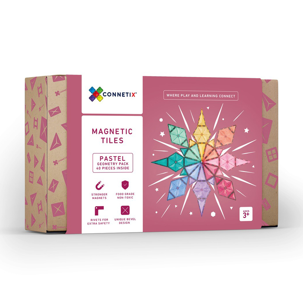Connetix 磁樂®- 40片 粉彩幾何圖形組