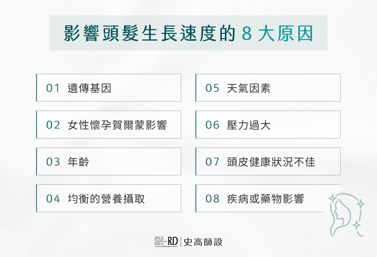影響頭髮生長速度的8大原因