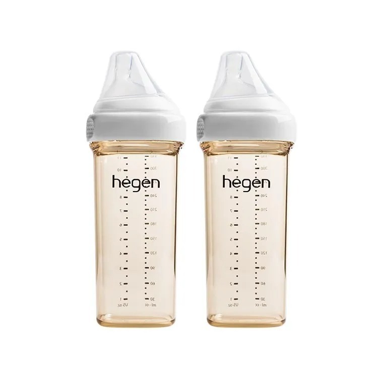 hegen PCTO™ 金色奇蹟PPSU多功能方圓型寬口奶瓶 330ml (雙瓶組)(4色可選)