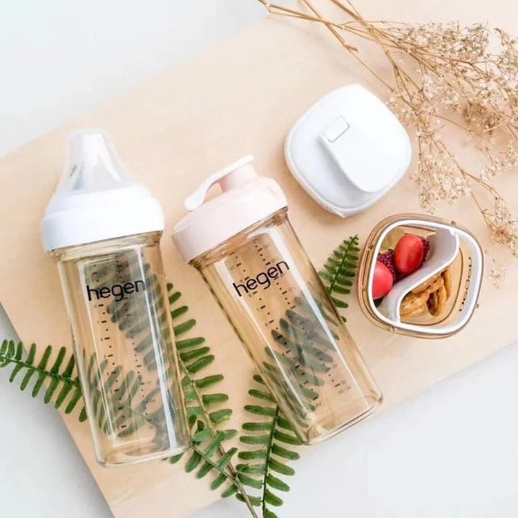 hegen PCTO™ 金色奇蹟PPSU多功能方圓型寬口奶瓶 330ml (雙瓶組)(4色可選)