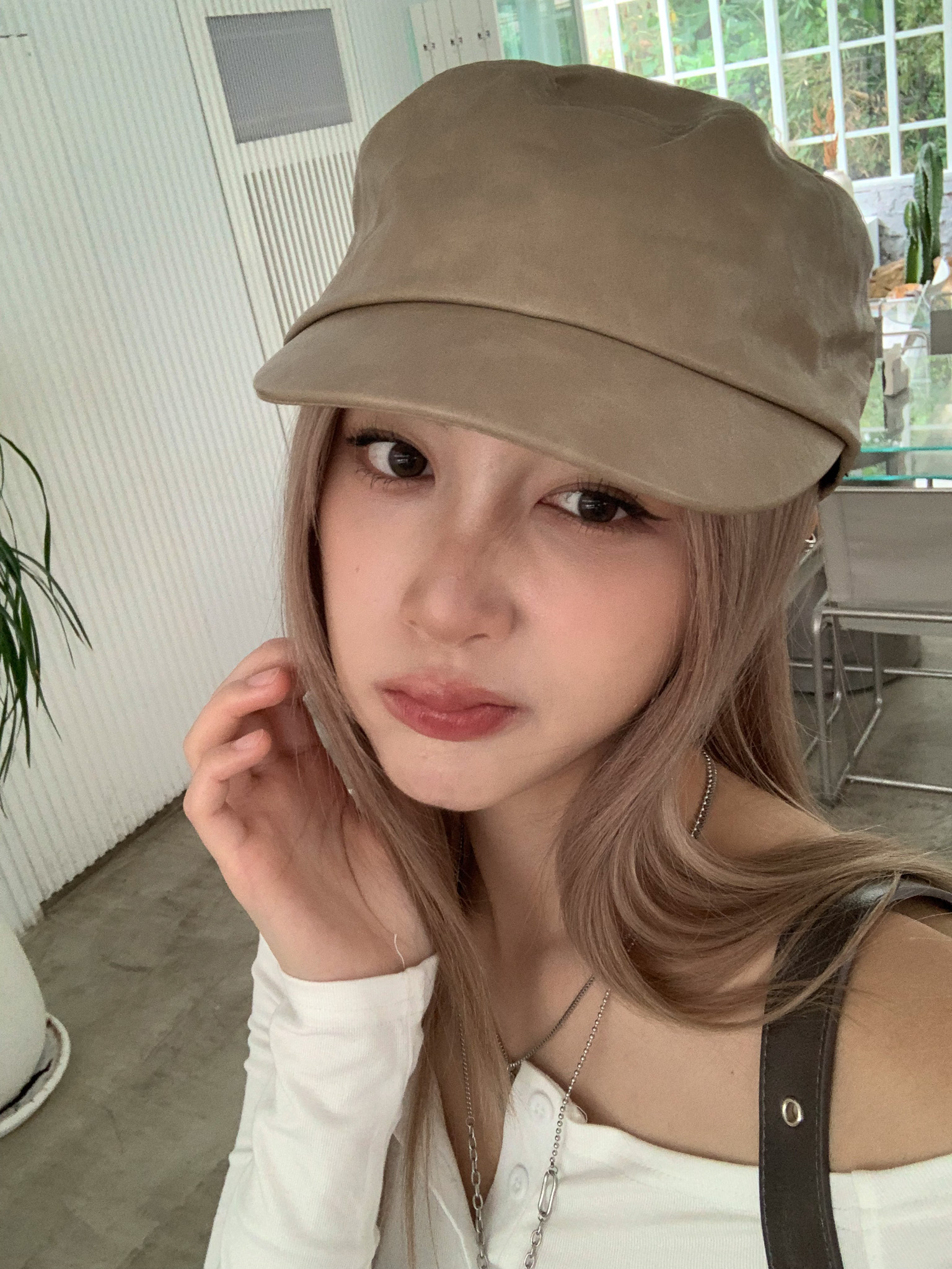 ISA_穿搭到位 氛圍感秋冬必備皮革海軍帽_58033