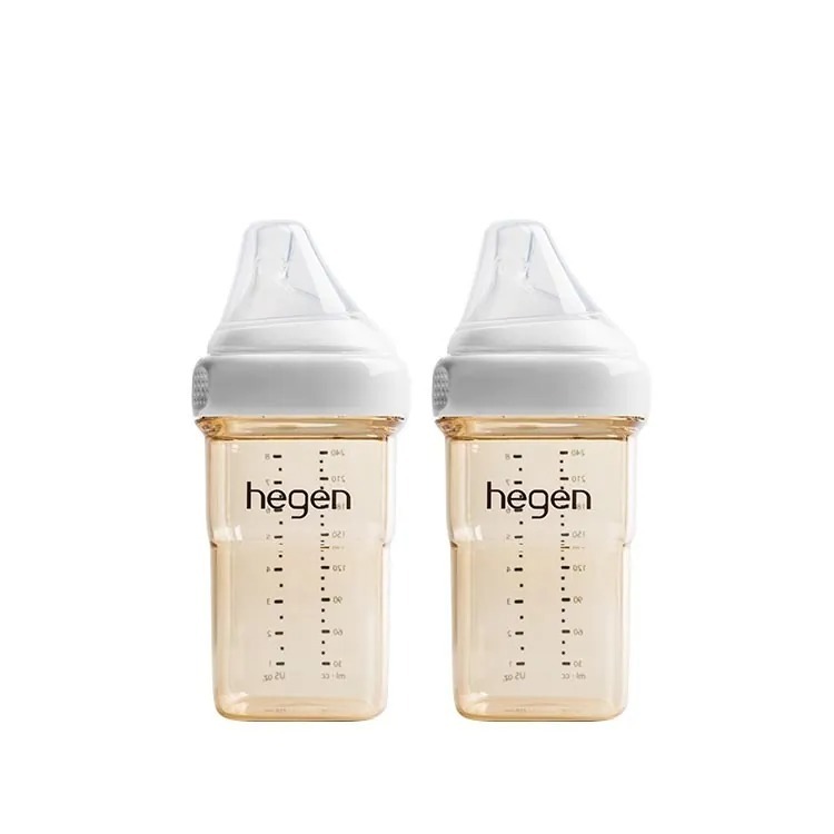 hegen PCTO™ 金色奇蹟PPSU多功能方圓型寬口奶瓶 240ml (雙瓶組)(4色可選)