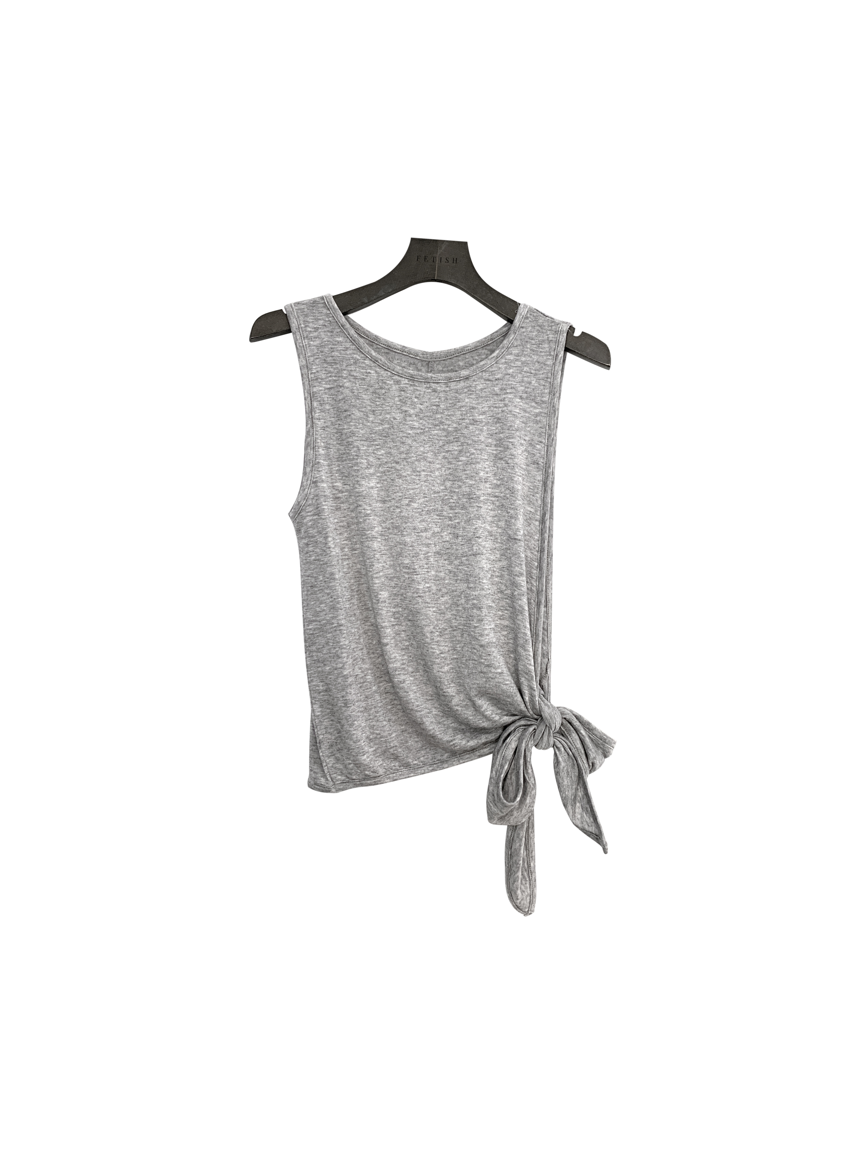 側綁帶背心(黑/灰現貨)