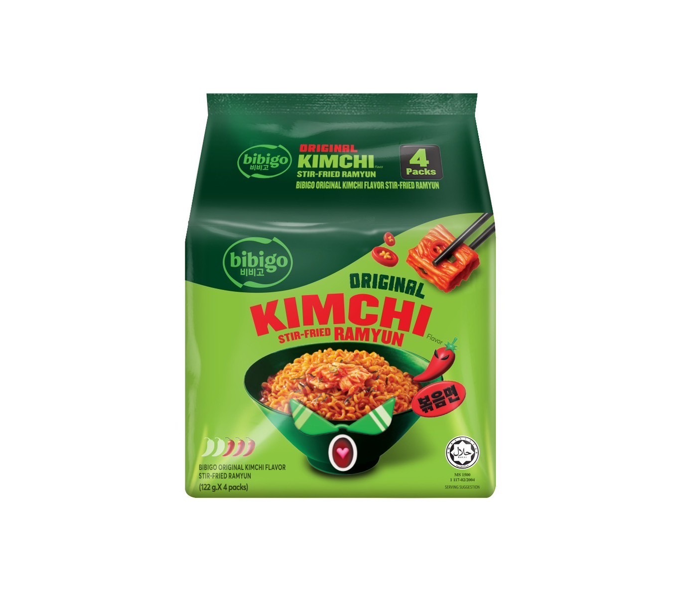 韓國 CJ Bibigo 乾拌麵 系列 袋裝 4入