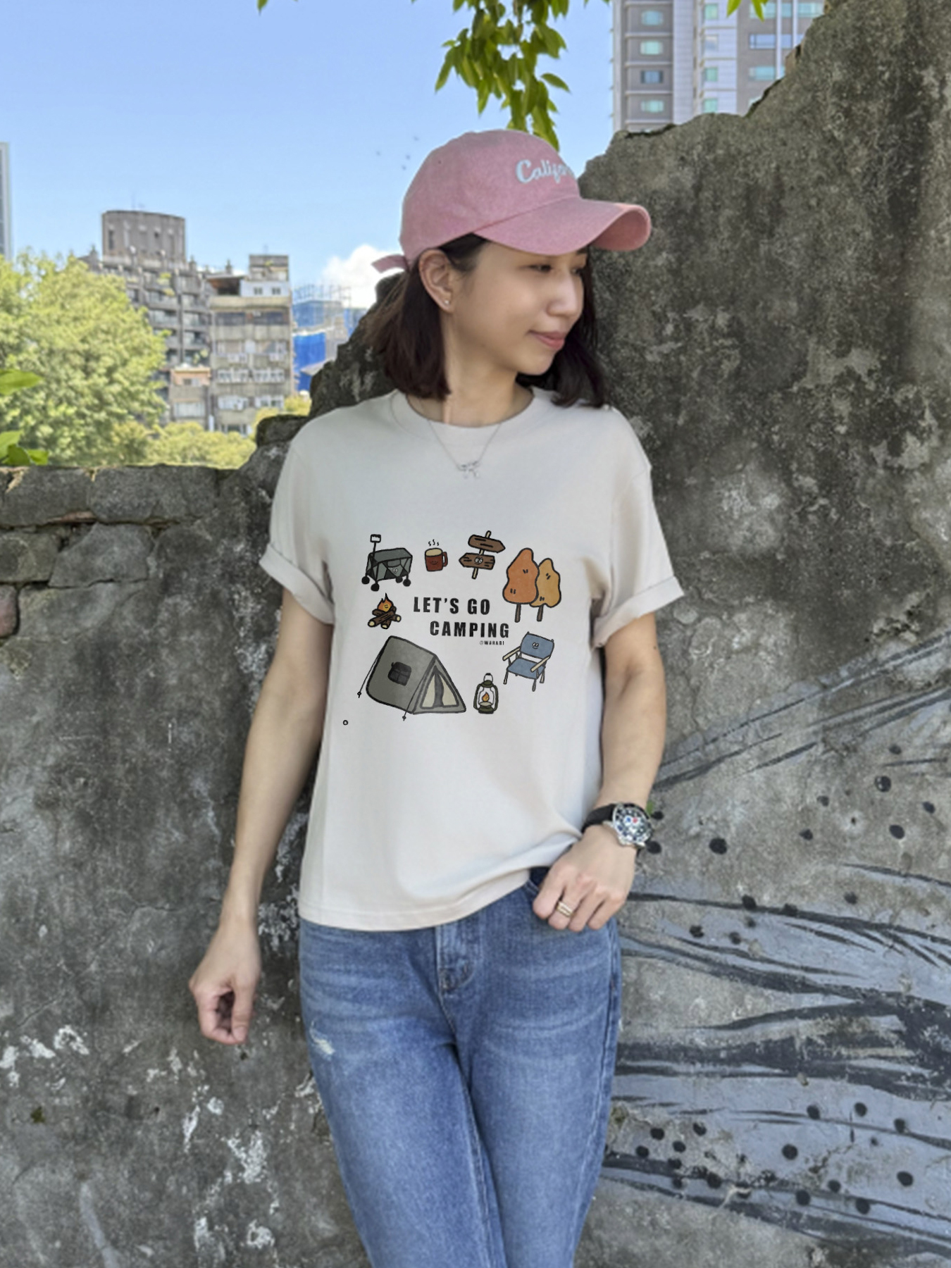 小露營時光！隨時準備出發個性棉T