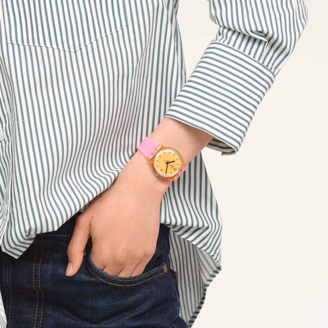 【Swatch】CORAL DREAMS SO28O401 34mm 現代鐘錶