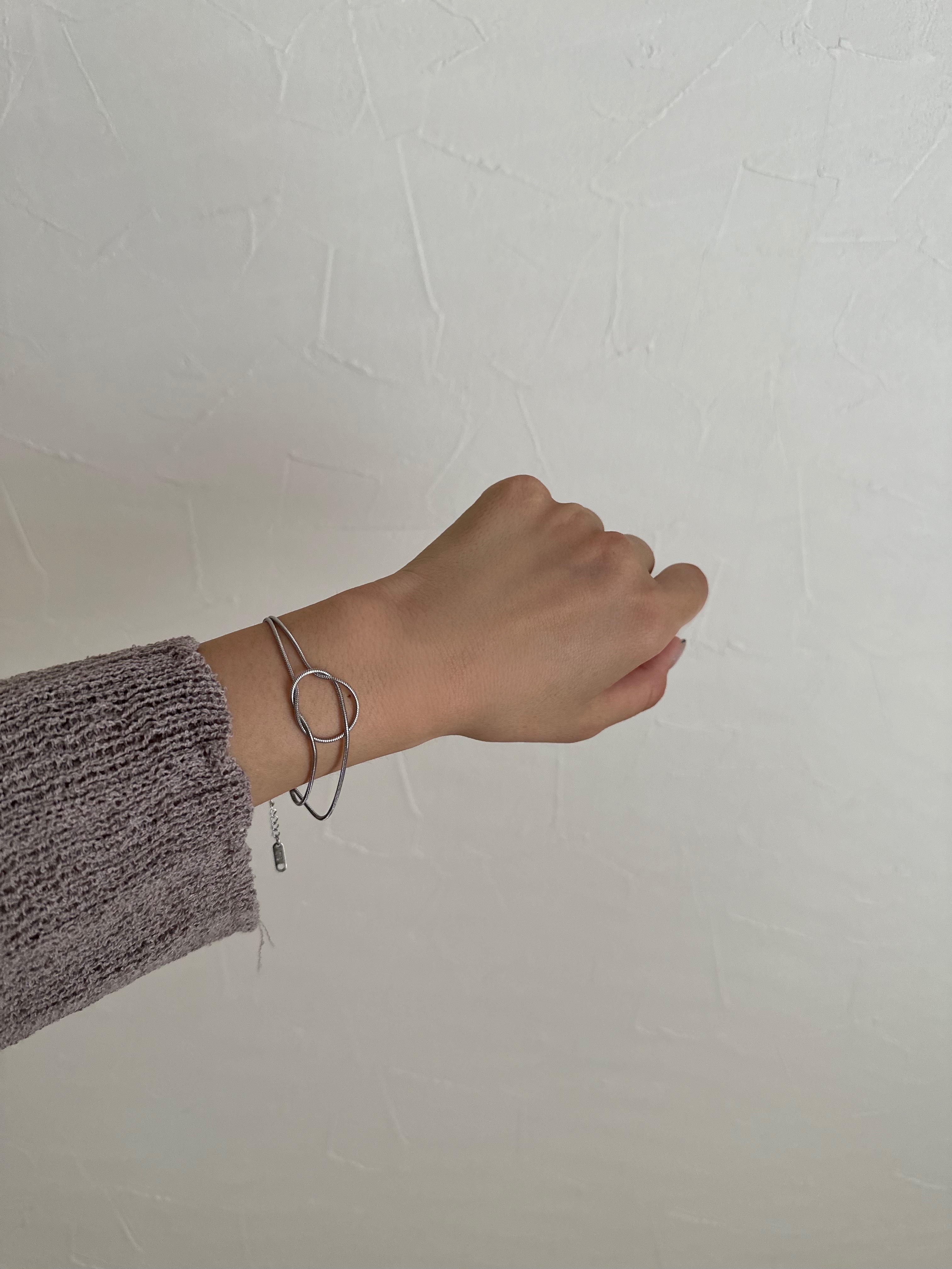 SS knot design bracelet