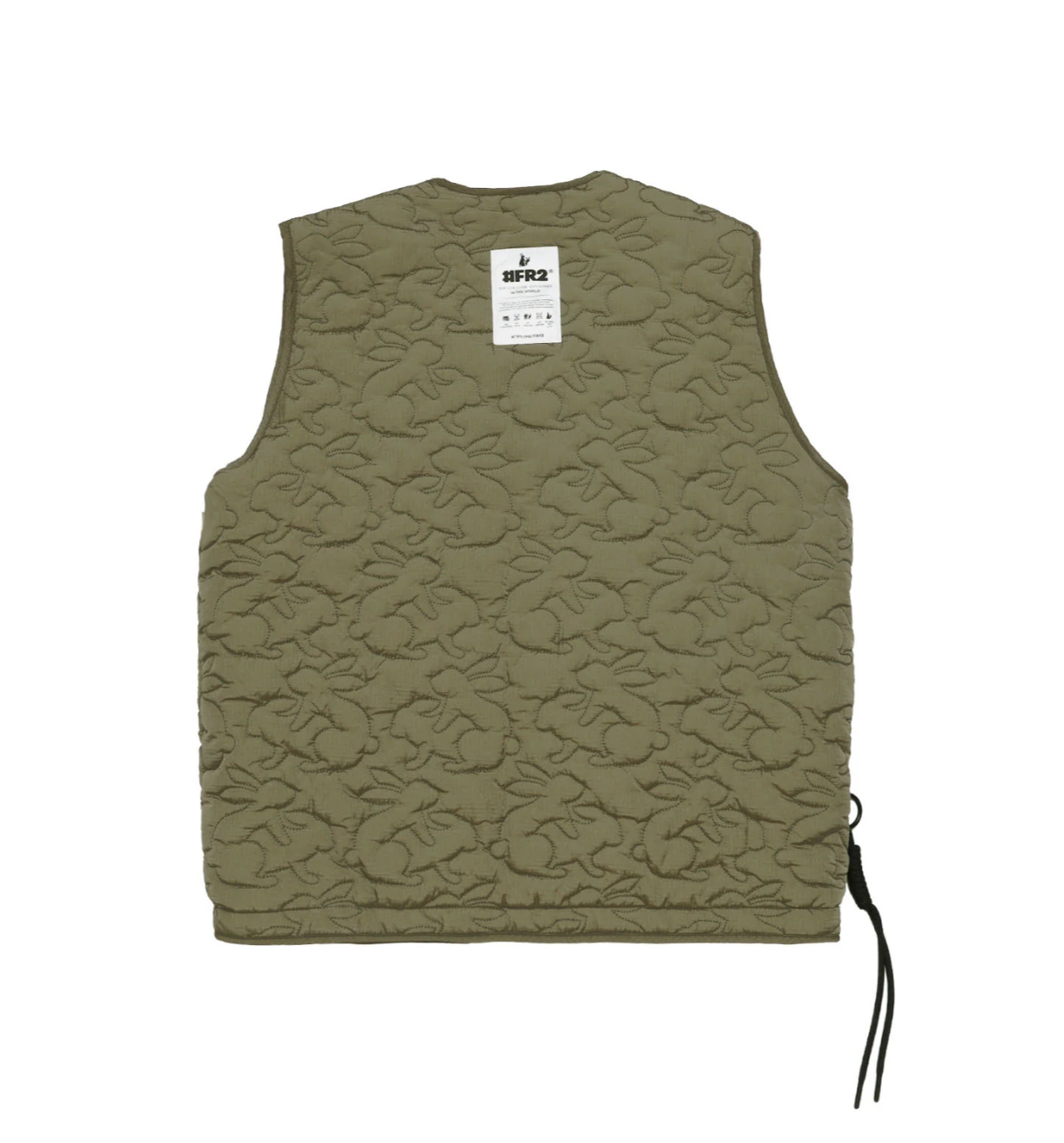 【#FR2】Ripstop Nylon Rabbits Quilting Padding Vest