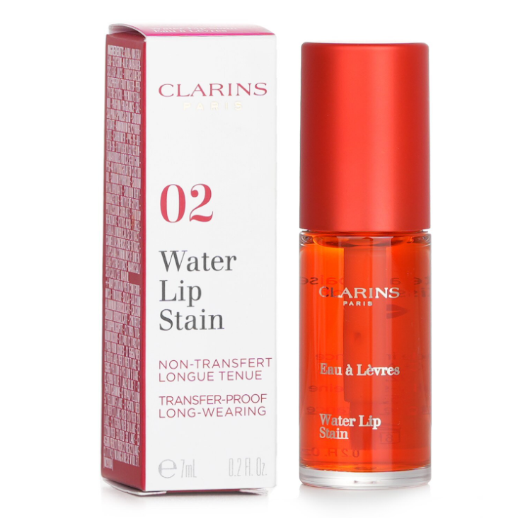 [S] CLARINS WATER LIP STAIN 02 ORANGE WATER 7ML, 3380810105131 (SZZ733)