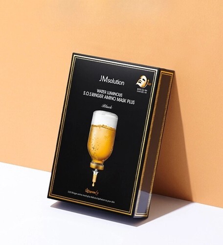 [S] BEAUTY JMSOLUTION WATER LUMINOUS S.O.S RINGER AMINO MASK PLUS Black, 30ML x 10ea, JMMB-WS23KK02 (SBU584)