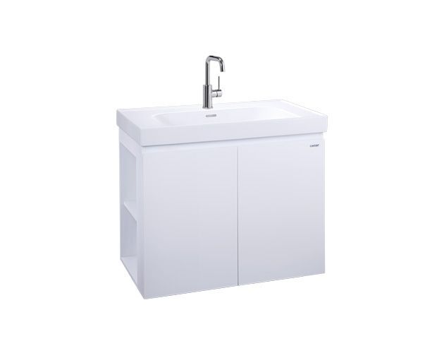 凱撒 簡約時尚 FFC 臉盆浴櫃組LF5358,EH05358CRP(右)/CLP(左)  純白-亮面