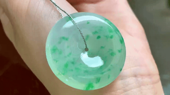 72332 翡翠綠野仙蹤平安扣 (33.8mm直徑)