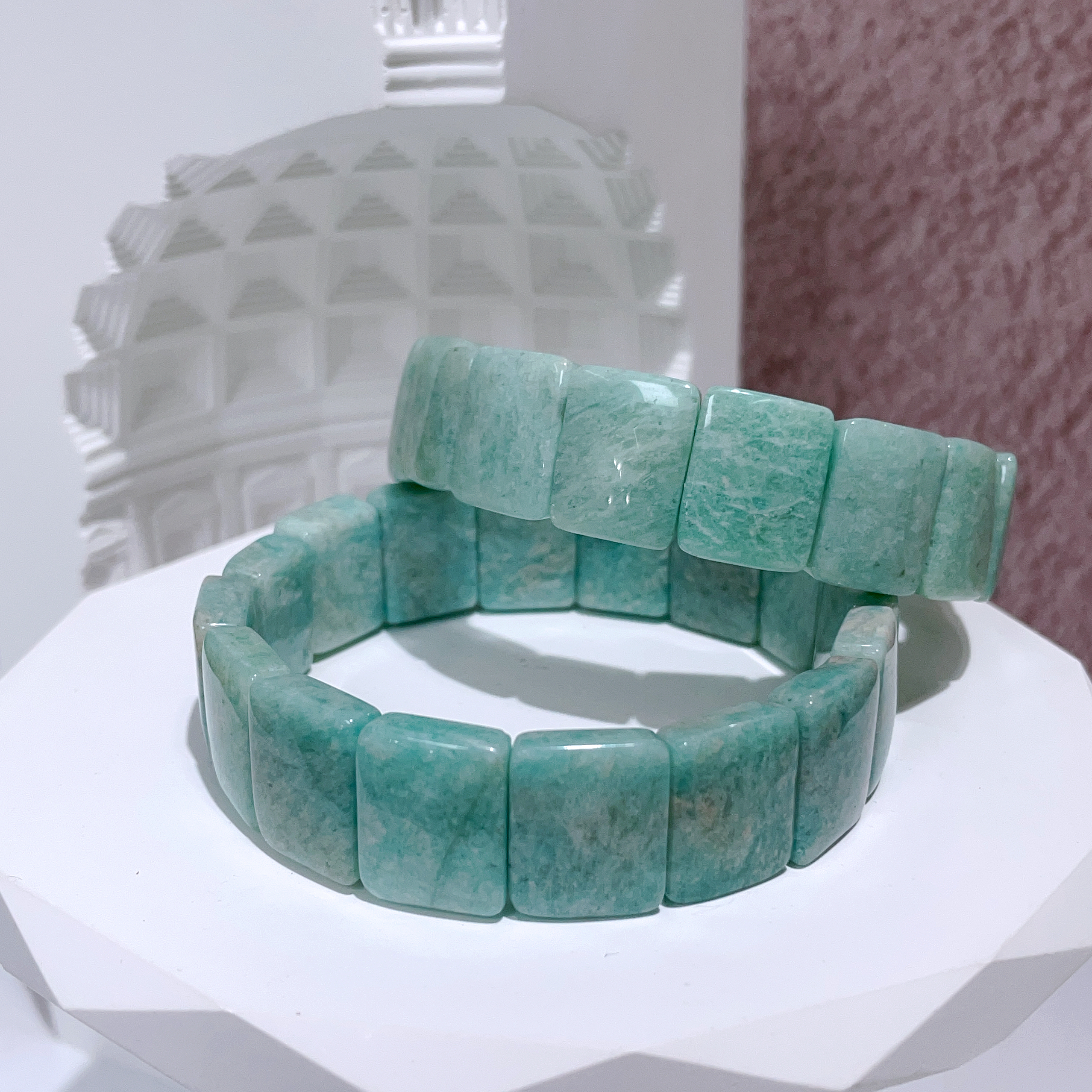 斑馬紋天河石手排 16mm