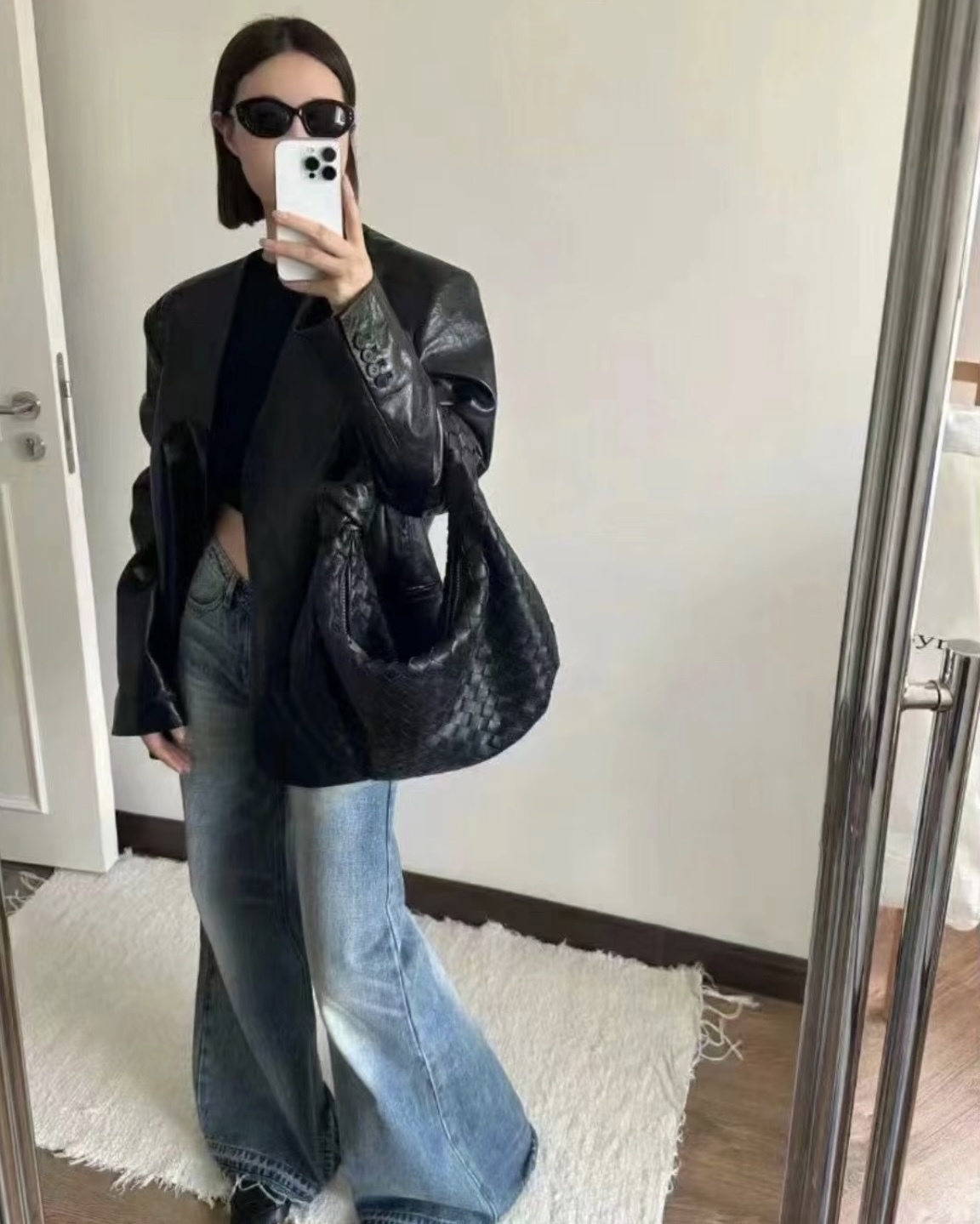 Bottega Veneta BV Jodie Small  Black 黑色