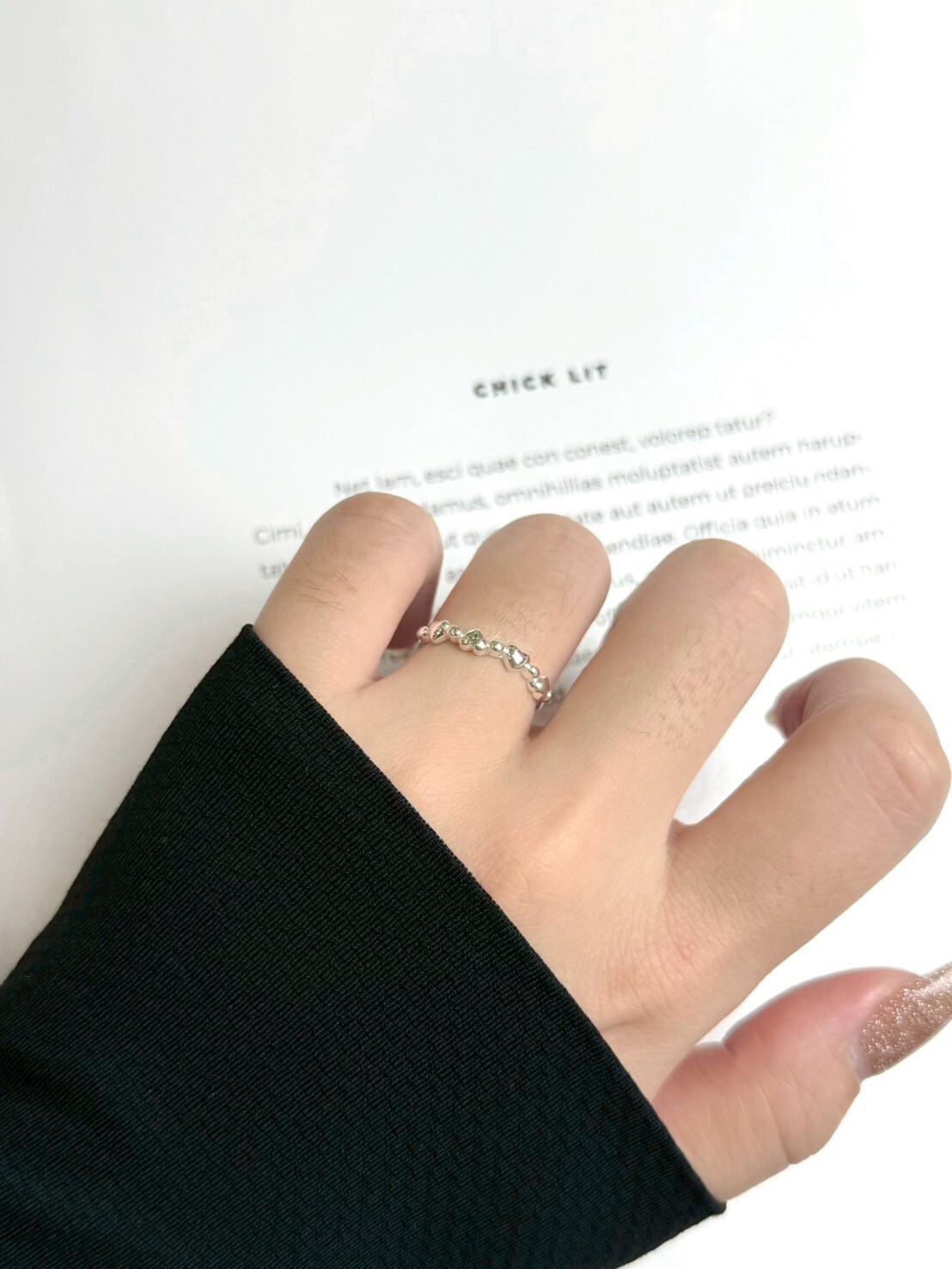 心之旋律|純銀戒指